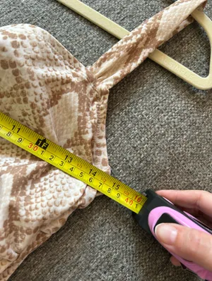 Kona Sol Beige and Light Brown Snakeskin Patterned Swim One Piece | Large 12-14 thumbnail 3