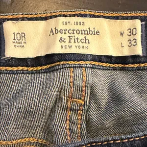 Abercrombie & Fitch Distressed Bootcut Jeans Blue Denim Size 10R 30x32 thumbnail 6