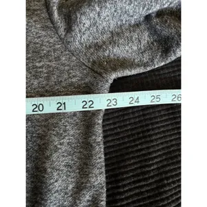 American Eagle Gray Zip Up Sweat Jacket Zip Pockets Snaps Size‎ Large Warm thumbnail 6
