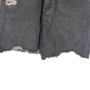 Urban Outfitters BDG Women's Size Small Black Distressed‎ Jean Mini Skirt thumbnail 3