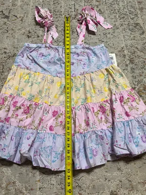 LOVESHACKFANCY x TARGET Jeanne Mixed Floral Mini Dress XL thumbnail 9