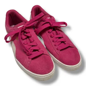 Puma Womens Suede Pink Fuchsia Purple Low‎ Top Shoes Size 8.5 355462 38 thumbnail 1