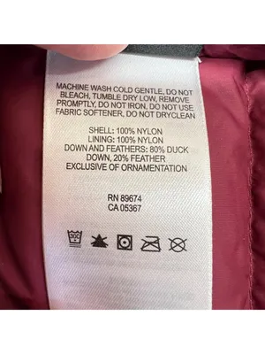 Mountain Hardwear Pink Puffer Jacket Duck Down Full Zip Winter Coat Medium thumbnail 11