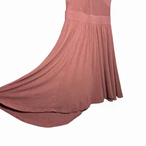 Anthropologie Dolan Knotted Taya Dress M Mauve Pink Twist Front Fit Flare‎ Chic thumbnail 7