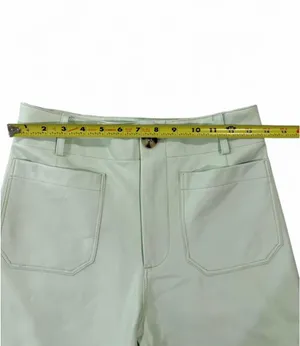 Maeve by Anthropologie The Colette Wide Leg Crop Faux Leather Edition Mint 27P thumbnail 11