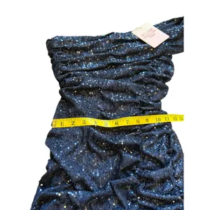 NWT - Hello Molly Navy Blue Sequined Gown - Size M thumbnail 7