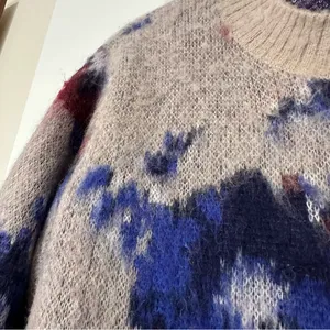Club Monaco Floral Crew Neck Sweater Womens Small thumbnail 4