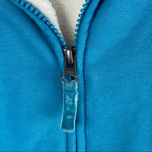 L.L. BEAN Aqua Blue Fleeced Lined Full Zipper Vest Size XS Hiking Outerwear Cozy thumbnail 7