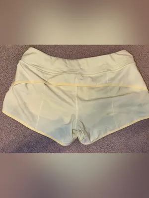 Women’s Yellow Speed Up Shorts - CRZ Yoga thumbnail 2