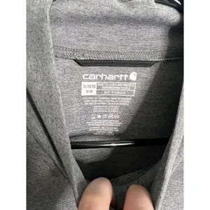Carhartt Women's XL Force Jacket Half Zip Pullover‎ Grey Long Sleeve Utility thumbnail 3
