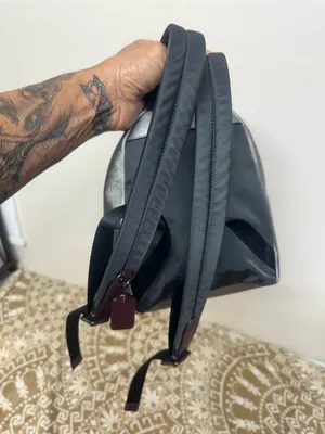 Coach Shooting start Brown Signature Canvas Leather Mini Backpack thumbnail 2