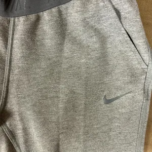 Nike Dri Fit Sportswear Jogger Sweatpants Fleece Gray Waist Band cotton size S thumbnail 5