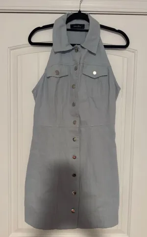 Lizard Thicket Denim Button Dress thumbnail 1