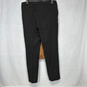 Zara Black‎ & White Dot Print High Rise Ankle Length Dress Pants Size 6 thumbnail 4