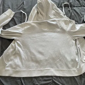 Y2K Aeropostale White Hoodie with White Logo size Large thumbnail 7