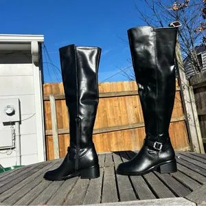 DV Dolce Vita Elyse‎ Over-The-Knee Buckle Block Heel Boot Size 6 thumbnail 5