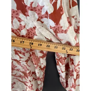 Old Navy Womens Floral‎ Peasant Blouse Terracotta Cream M Peasant Light Boho thumbnail 5