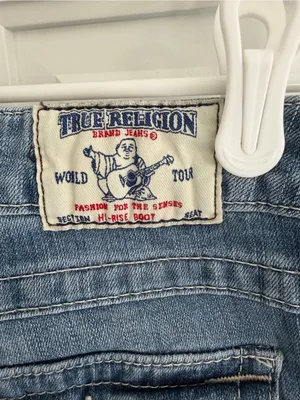 True Religion World Tour‎ Rainbow Stitch Bootcut Jeans 28 Y2K thumbnail 6