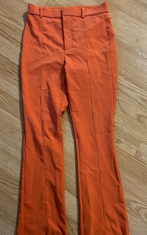 Zara Flared Pants with Slits. Size S‎ thumbnail 1