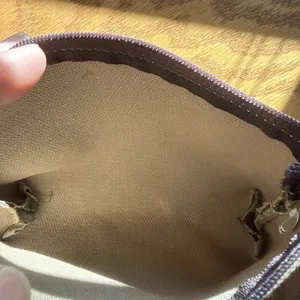 RARE VINTAGE Olive Green DOONEY & BOURKE Canvas Denim Pouch Coin Purse Make Up thumbnail 5