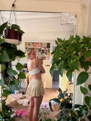 Floral yellow skirt Size XS thumbnail 2