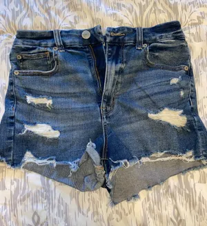 American Eagle Curvy High-Rise Shorts Shortie Jean 6 thumbnail 1