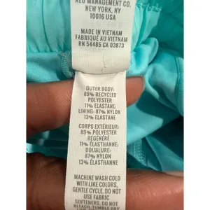 OFFLINE by Aerie Real Good Low Rise Smocked Athletic Shorts‎ Turquoise Blue XS thumbnail 6
