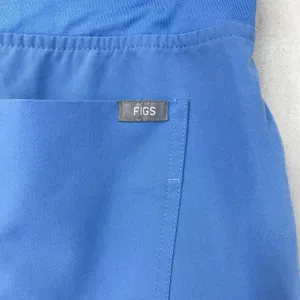 FIGS Zamora Jogger Scrub‎ Pants Women Medium Blue Stretch Minimal Healthcare thumbnail 6