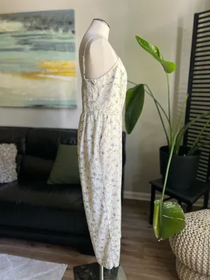 Old Navy Linen Floral Jumpsuit  thumbnail 3