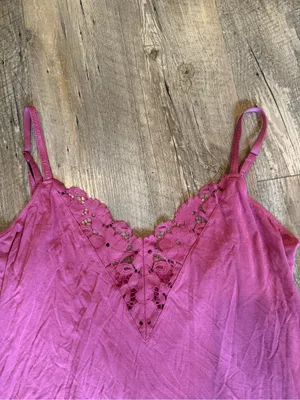 Eberjey Women's Naya Chemise Slip In Raspberry XL thumbnail 5