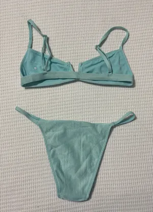 L.A. Hearts Blue Bikini Set thumbnail 2