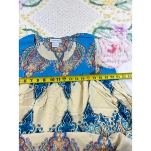 The Paragon Womens Blue Paisley Medallion Viscose Sleeveless Midi Dress Size M‎ thumbnail 5