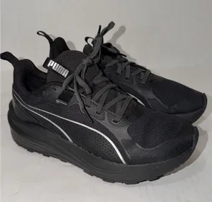 Size 7 US Wmns PUMA Flare Pro Trail Running Black Sneakers Athletic Shoes thumbnail 1