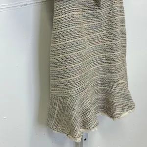 Storia Multi Color Tweed Tie Front Cutout Mini Dress Small SD1649 Sequins Fringe thumbnail 5