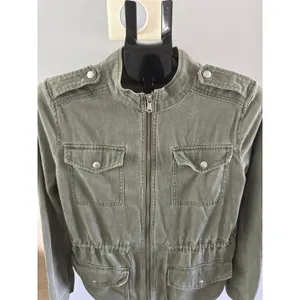 Express Women's‎ Military Utility Olive Green Jacket Size Medium thumbnail 2