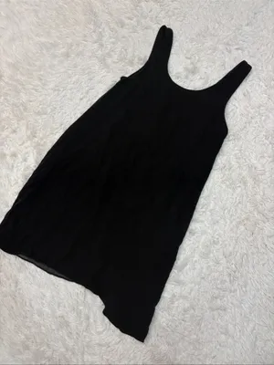 Aritzia Wilfred black silk mini dress thumbnail 1