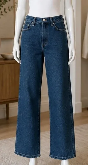 Abercrombie & Fitch Womens The 90s Relaxed Jean Curve Love Blue 30 10XS thumbnail 1
