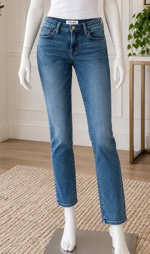 FRAME Denim Womens Jeans Dark Wash Stretch Skinny Designer Los Angeles Size 25 thumbnail 1