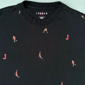 Michael Jordan All Over Print Basketball Black Graphic Short Sleeve T-shirt thumbnail 4