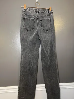 PacSun 90s Boyfriend Jeans Womens 27 Charcoal Gray High Rise Distressed Denim thumbnail 4