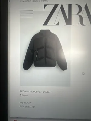 Zara Technical Puffer Jacket thumbnail 7