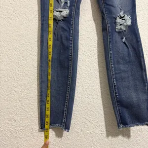 American Eagle Next Level Stretch Hi-Rise Jegging Jeans Size 8 Short Distressed thumbnail 5