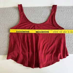 American Eagle Outfitters Rusty Red Low Scoop Back Loose Fit Crop Tank Sz Small thumbnail 5