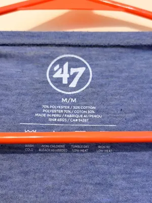 Women's Royal Blue 47 Brand Seattle Mariners Round Neck T-Shirt Size Medium thumbnail 2