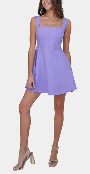 NWT Elliatt Candice Mini Dress in‎ Lilac Sz XS $230 thumbnail 1