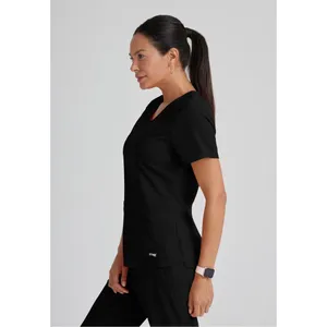 ✨Grey's Anatomy Medical Black Sz Small Top✨ thumbnail 3