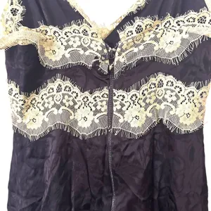 ALICE + OLIVIA Zaira Lace Trim Mini Dress Black/Lime Punch Sz 2‎ thumbnail 6