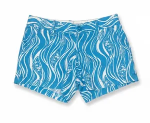 Lilly Pulitzer Callahan Shorts Wavy‎ Fish Print Blue White 4 thumbnail 1