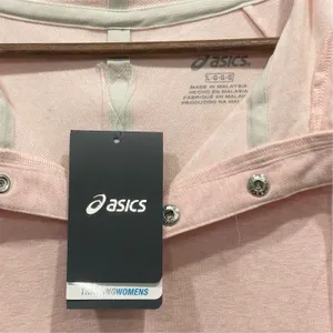 ASICS Women's Terry Pullover Hoodie Light Pink Size L thumbnail 5