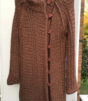 Coat Sweater Brown thumbnail 1